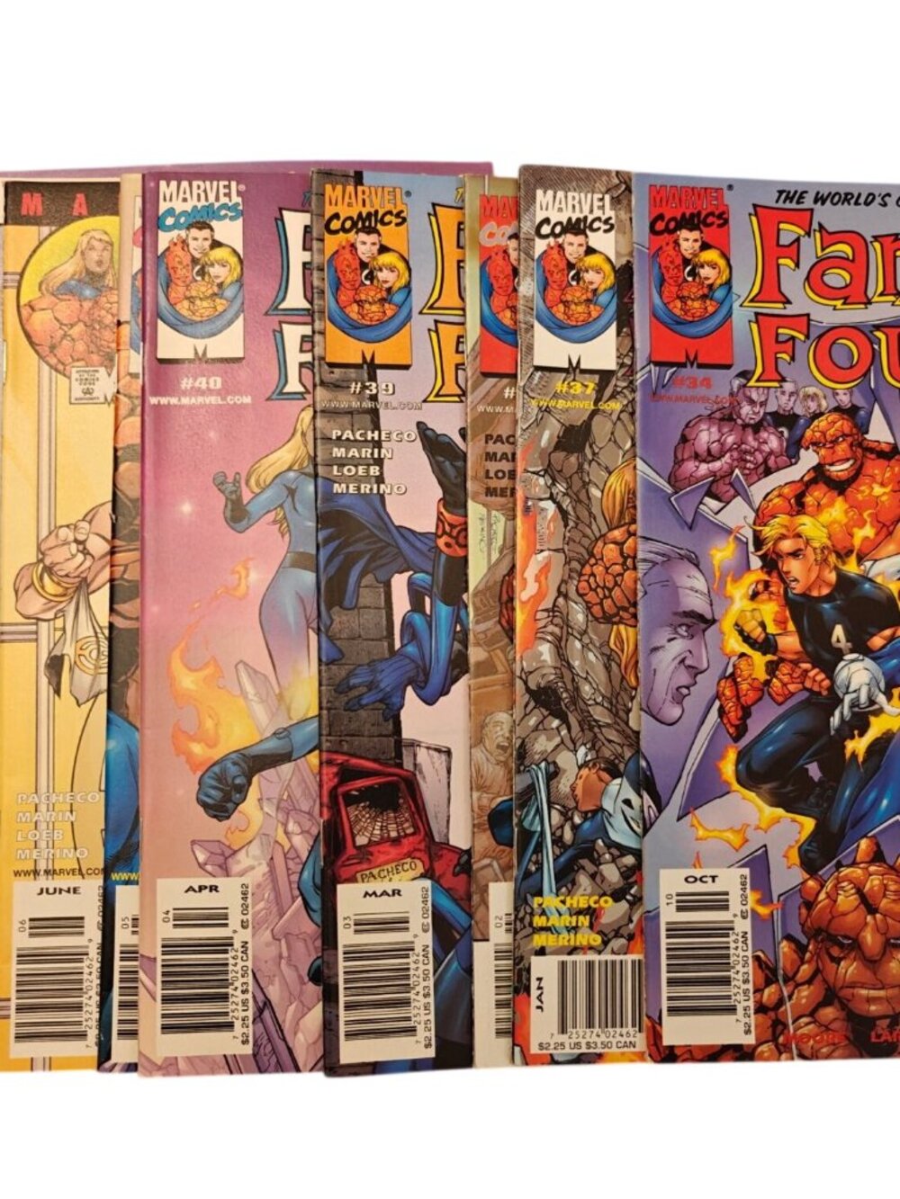 Marvel Comics Fantastic Four Comic Book Lot Of 14 Issues (Oct. 2000 - Mar 2002)